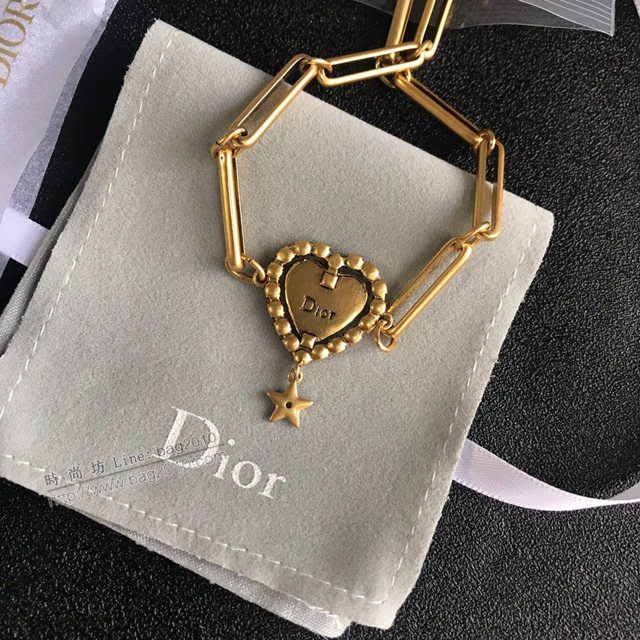 Dior飾品 迪奧經典熱銷款復古金色項鏈  zgd1220